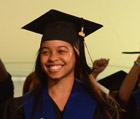 student at graduation