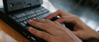 student using computer