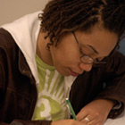 girl studying