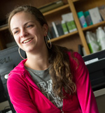 student smiling