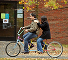 a tandem bike