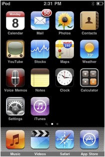 From the main screen select Settings