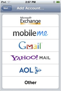 Select Microsoft Exchange