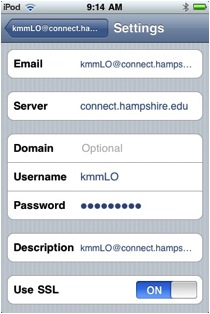Use these settings