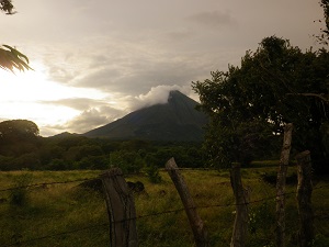 Photo of fence and mountain taken by Emily Coble 10F