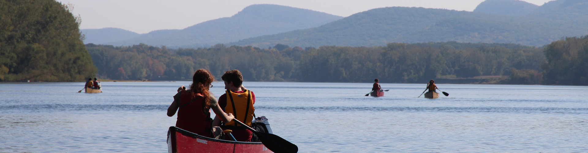 Hampshire College Students Kayaking