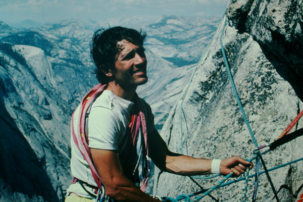 Bob Garmirian climbing Half Dome