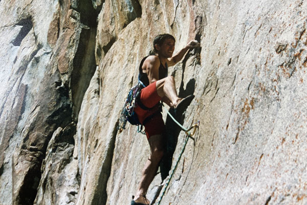 Bob Garmirian climbing