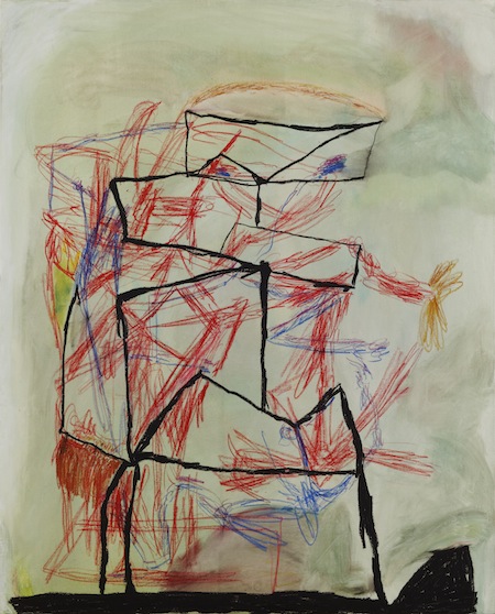 Enrico Riley, "Alex:Dancer, There Was a Time," 2011, 63"x38", oil on canvas on panel