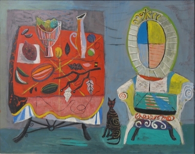 Untitled still-life by Arnold Blanch, gift of Charles E. Merrill, Jr., 1975
