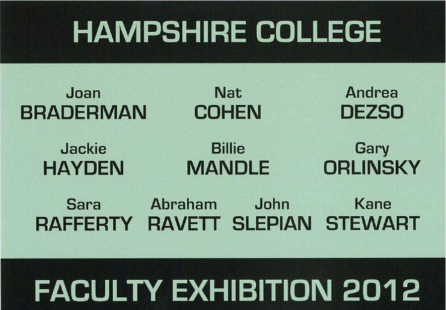 FACULTY SHOW OCT 2012