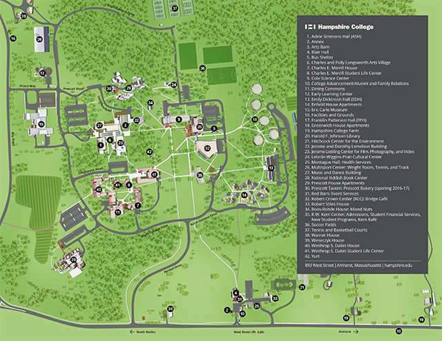 Campus Map - Hampshire College Campus Map - Hampshire College
