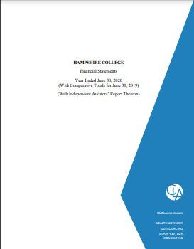 Financial Report Fiscal Year 2019-2020
