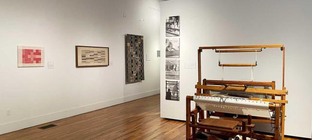 installation of Weaving at Black Mountain College: Anni Albers, Trude Guermonprez, and Their Students at the Black Mountain College Museum + Arts Center, Asheville, NC (September 29, 2023 - January 6, 2024)