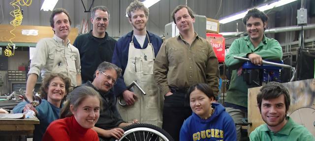 Students and teachers in the Center for Design