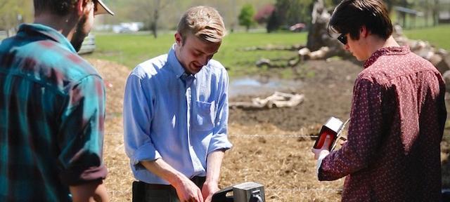 Hampshire College Students Working on the Agrigatr Project