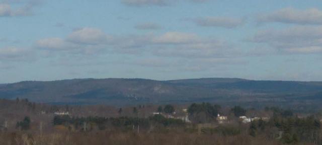 Blue sky over hills