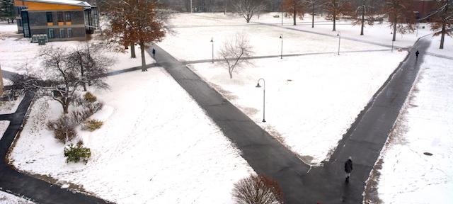 campus in winter 2016