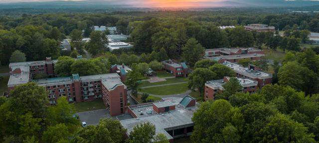 Aerial view of dorms