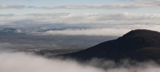 Mountain with clouds