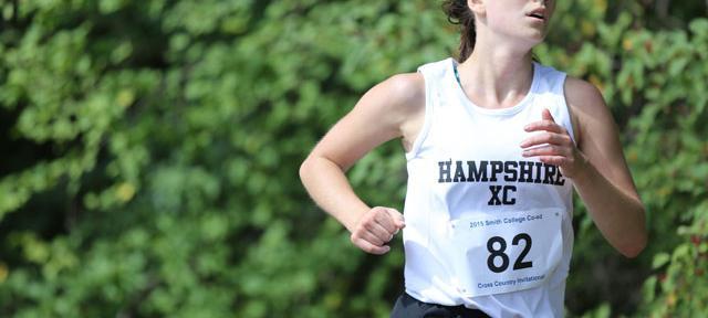 Hampshire College Athlete in a Cross Country Race