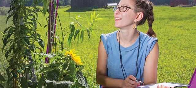 Photo of Olivia Biller by John Solem/UMass Hampshire Alum Olivia Masi Biller