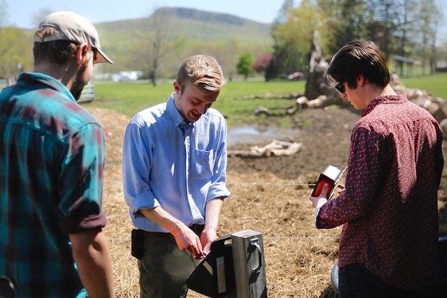 Hampshire  College Students Working on the Agrigatr Project