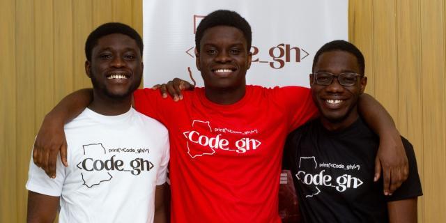  The <code_gh> creators standing together.