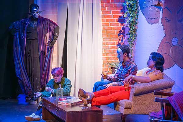 Still from Karim Barrett's play, "Heaven's Door"
