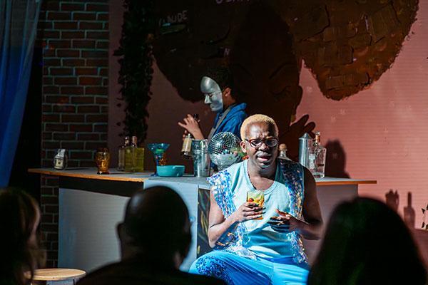 Still from Karim Barrett's play, "Heaven's Door"