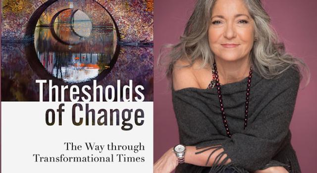Cover of the book, Thresholds of Change and its author, Rebecca Borland Reynolds