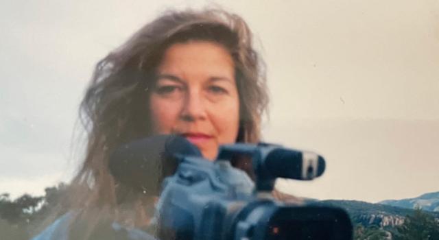 Joan Braderman with camera