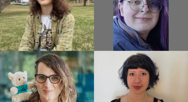 Casual photos of four people arranged in a grid.