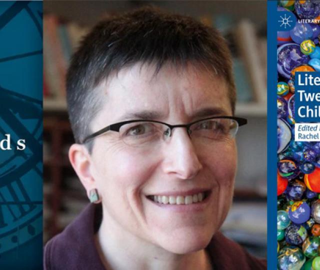 Rachel Conrad with two of her book covers
