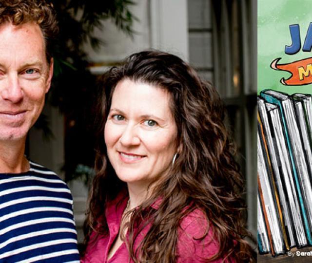 "Ian and Sarah Hoffman" and the cover of their book, Jacob's Missing Book