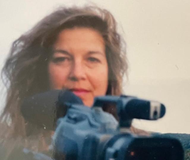 Joan Braderman with camera