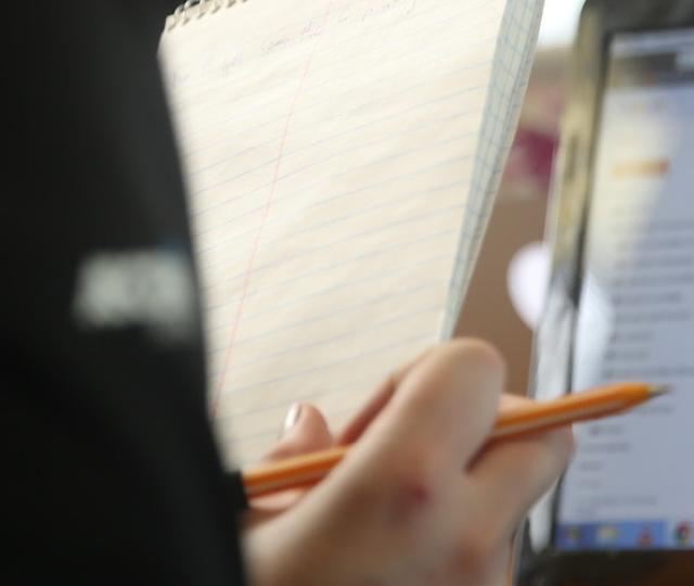 Hampshire College Student Working at A Computer