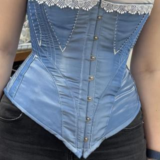 A close up of Lila's corset.