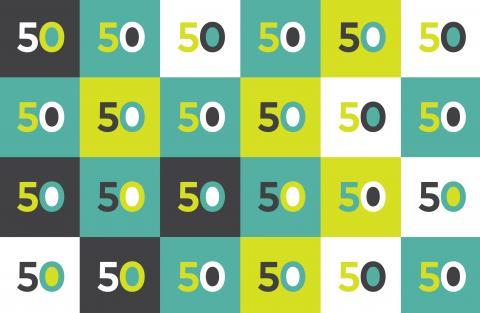 50th anniversary graphic