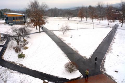 campus in winter 2016