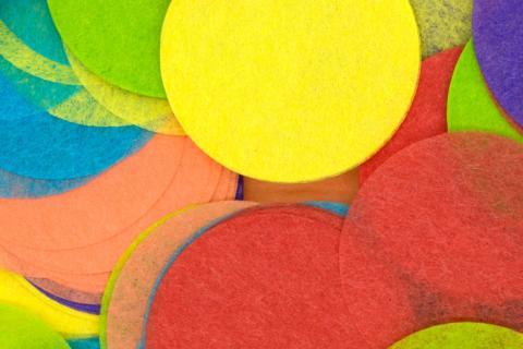 Rainbow colored circles