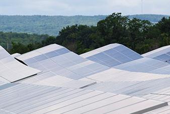 Field of solar panels