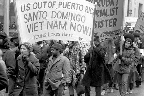 Image By Máximo Colón, 1972, Rally at 100 Center Street, Manhattan, NY