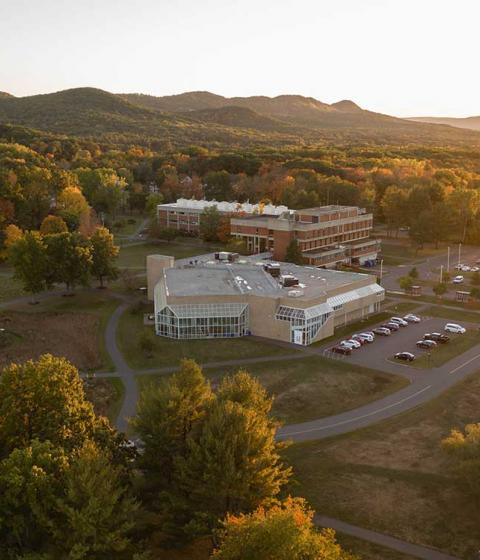 Drone Picture of Hampshire College 