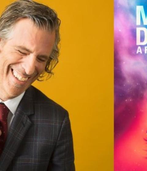 Brett Morgen and "Moonage Daydream" movie poster side by side.