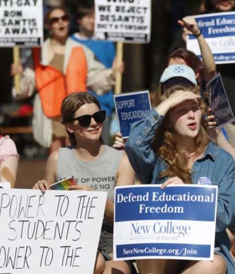 New College students protest in Florida