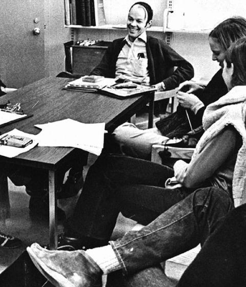 Division I seminar with Professor John Foster circa 1970s