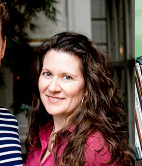"Ian and Sarah Hoffman" and the cover of their book, Jacob's Missing Book