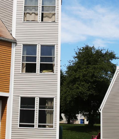 Enfield housing area at Hampshire College