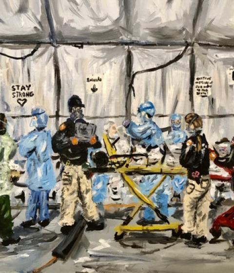 Andrew Sapini painting from their Div III